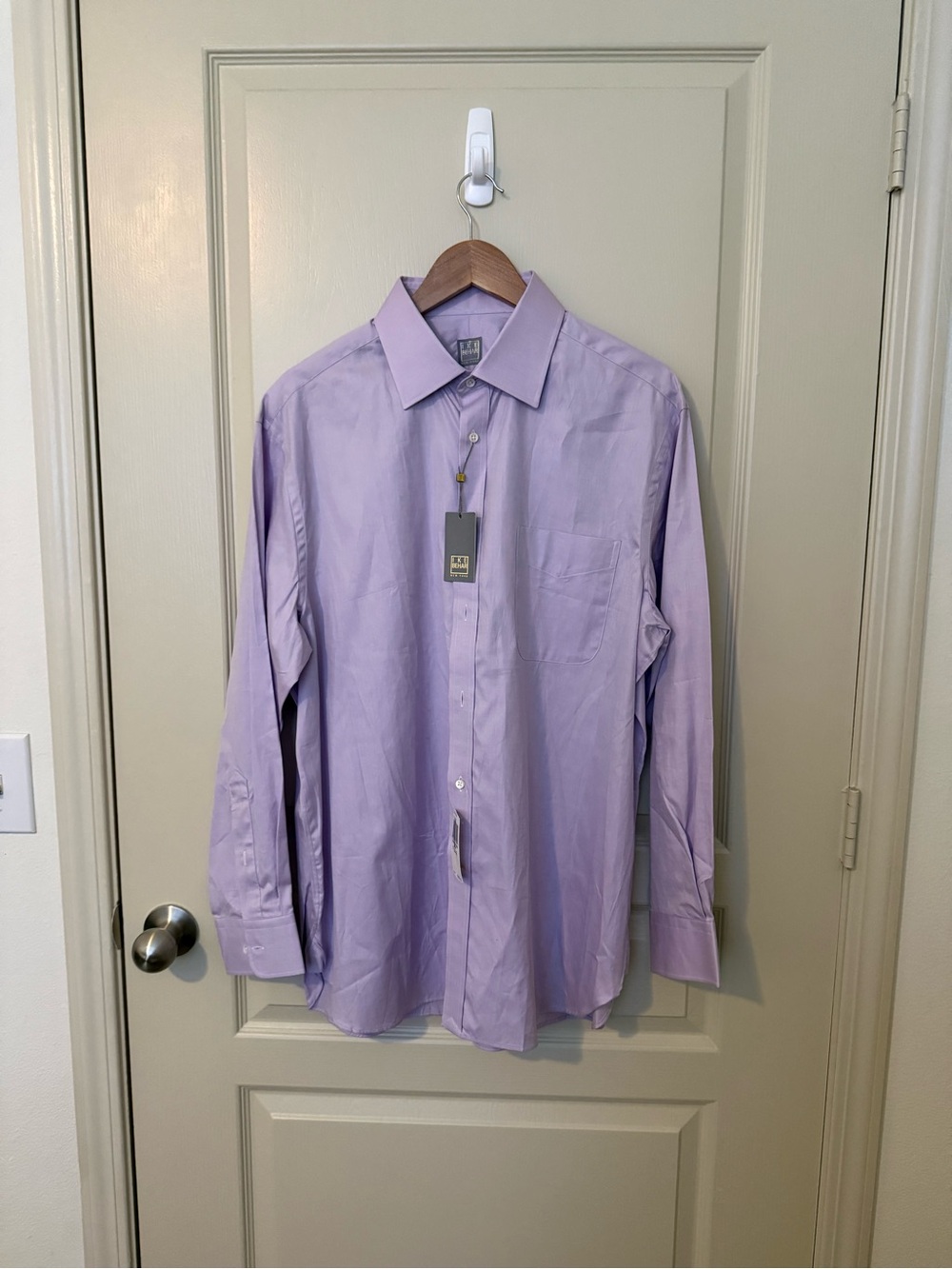 Ike Behar Men’s Lavender Long-Sleeve Dress Shirt
